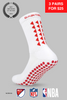 LIMITED EDITION GRIP SOCKS 3.0 - White & Red