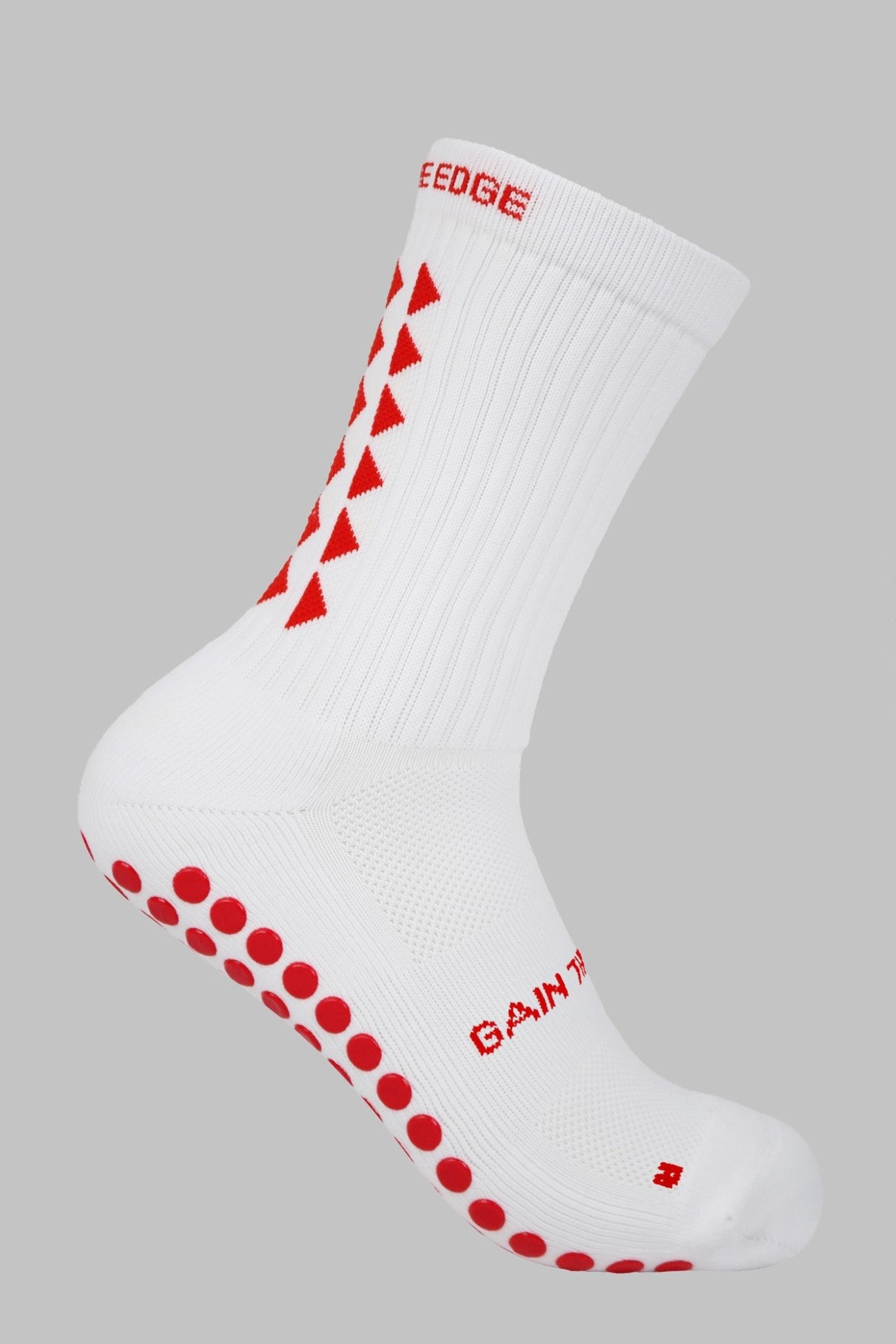 LIMITED EDITION GRIP SOCKS 3.0 - White & Red - Gain The Edge US
