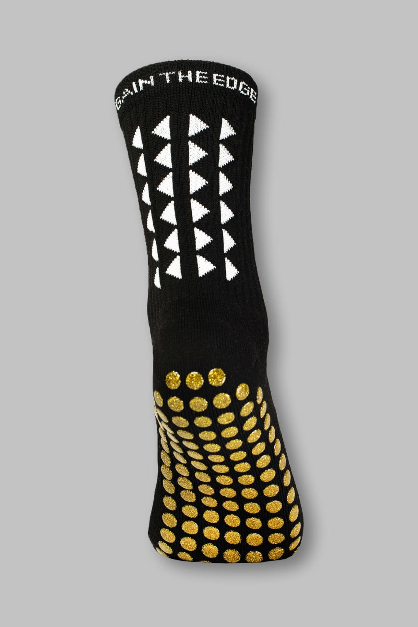 LIMITED EDITION GRIP SOCKS 2.0 - Black & Gold Grip - Gain The Edge US